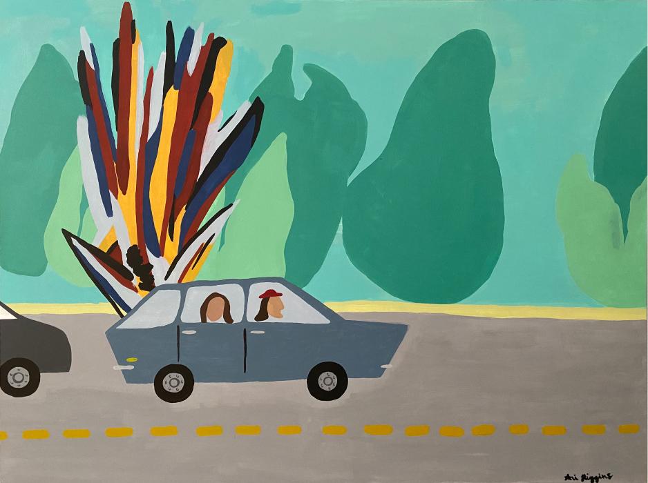 Kill Switch Part 2. Mother and child in the car as the kill switch leaves them stranded in the middle of the freeway.